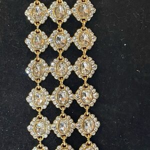 COPY - Triple clear CZ gold bracelet